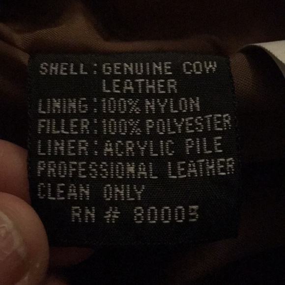 Vintage Brown leather bomber jacket - Picture 7 of 7